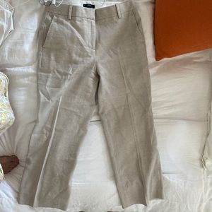 J.crew beige linen pants
